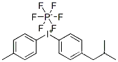 Molecular Structure of 344562-80-7 ((4-Methylphenyl) [4-(2-methylpropyl)phenyl] iodonium hexafluorophosphate)